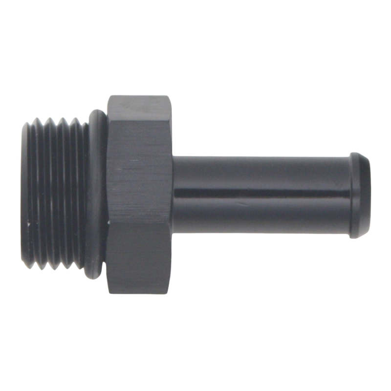 DeatschWerks 8AN ORB Male to 3/8in Male Barb Fitting (Incl O-Ring) - Anodized Matte Black thumbnail 2