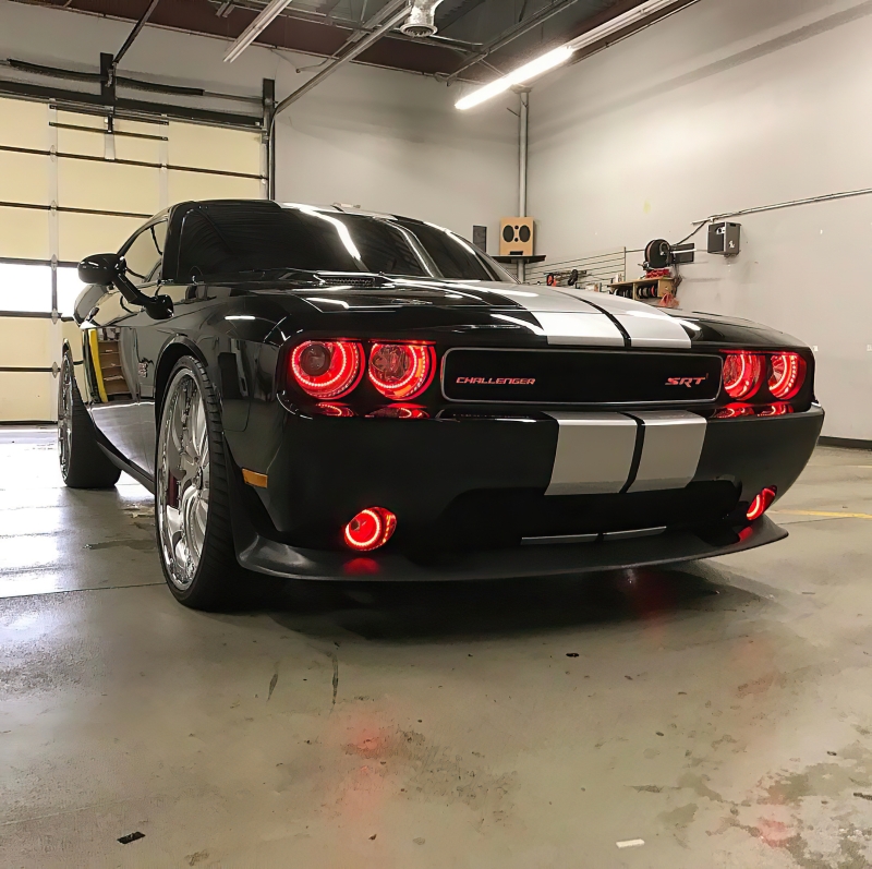 Oracle Dodge Challenger 08-14 Halo Kit (NonProjectorHL) - ColorSHIFT w/ Simple Controller