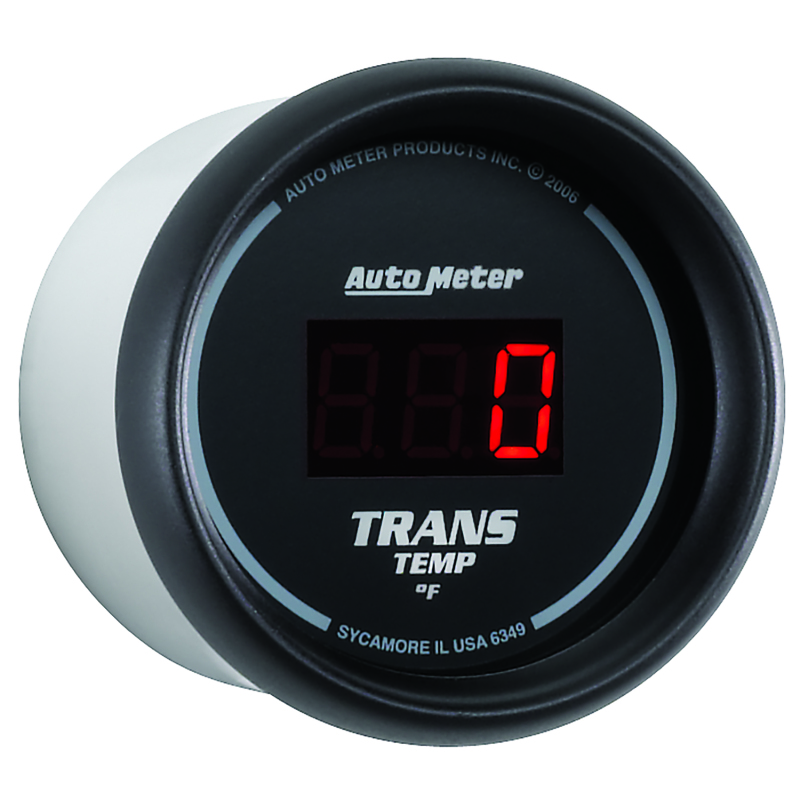Autometer Z Series 52mm Black Digital 0-300 Deg F Transmission Temperature Gauge thumbnail 5