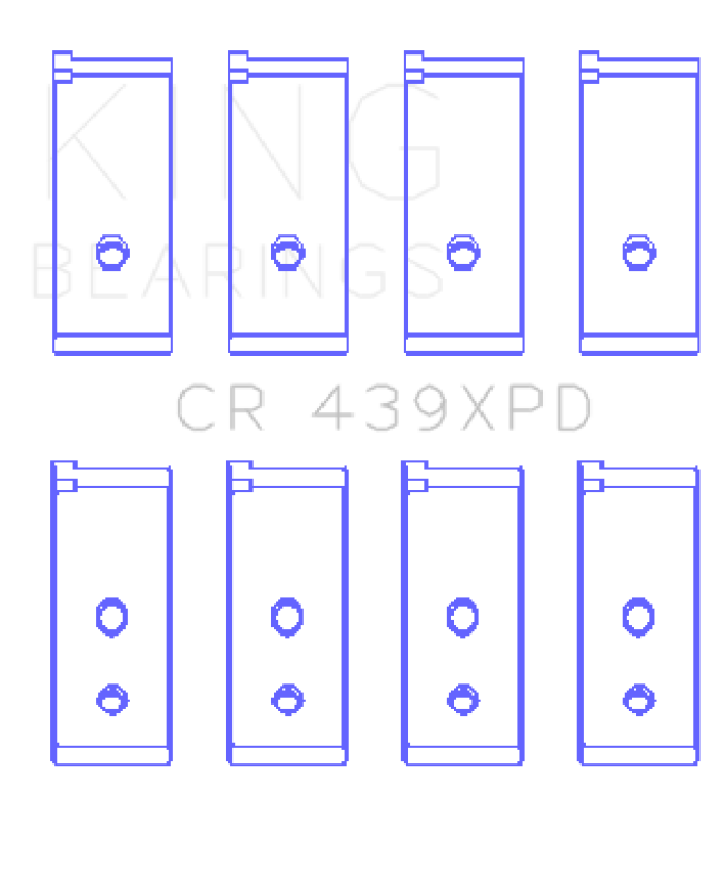 King Engine Bearings Honda B-Series Dowel Performance Rod Bearing Set - Size STD thumbnail 7