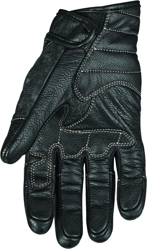 Speed and Strength Rust and Redemption Leather Gloves Black - Small thumbnail 5