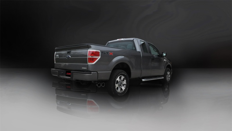 Corsa 2011-2014 Ford F-150 5.0L V8 Black Sport Cat-Back Exhaust thumbnail 4