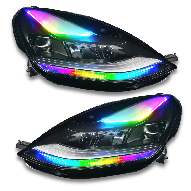 Oracle 2021+ Tesla Model 3 Dynamic ColorSHIFT Headlight DRL Upgrade Kit thumbnail 8