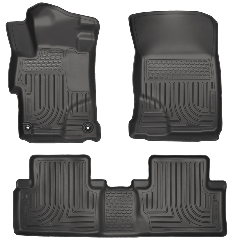 Husky Liners 2014 Honda Civic Sedan WeatherBeater Black Front & 2nd Seat Floor Liners thumbnail 2
