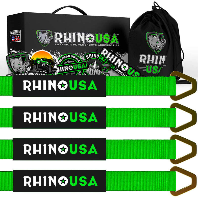 Rhino USA Axle Tie Down Straps (4-Pack) 2In X 38In - Green
Tie Strap