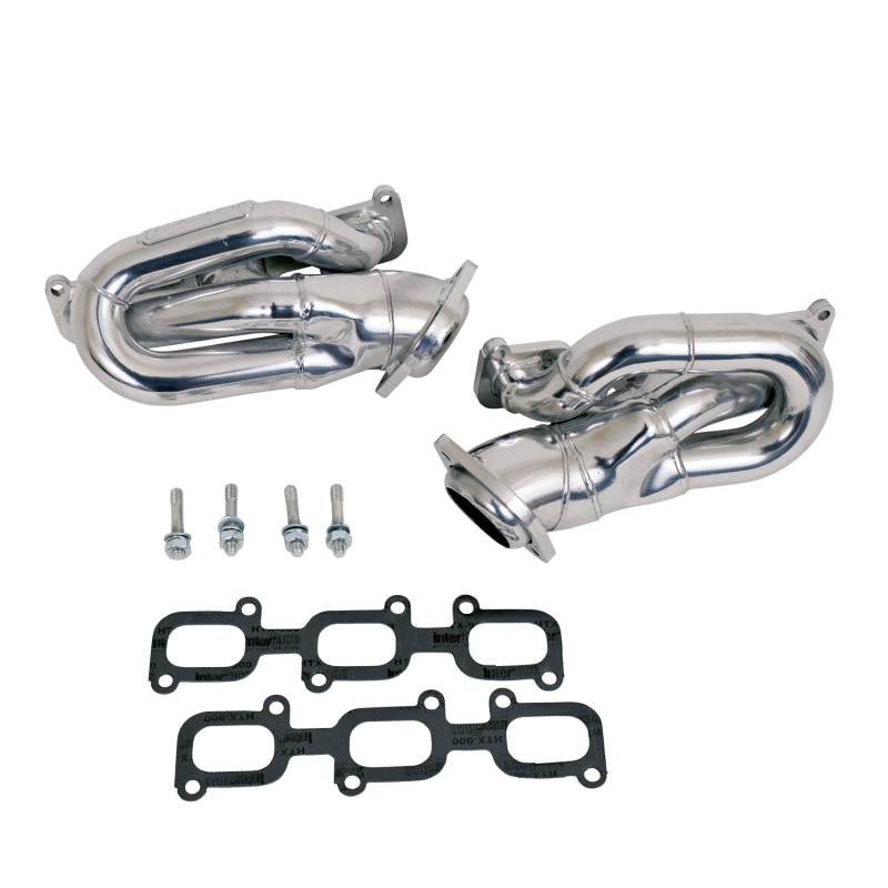 BBK 11-15 Ford Mustang 3.7L Shorty Tuned Length Headers - 1-5/8 Silver Ceramic (CARB EO 11-14 Only) thumbnail 3