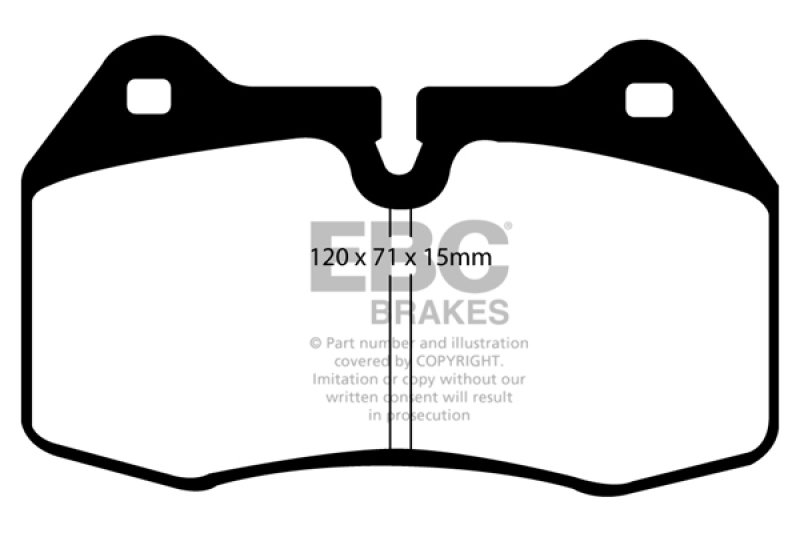 EBC 03-04 Infiniti G35 3.5 (Manual) (Brembo) Bluestuff Front Brake Pads thumbnail 5