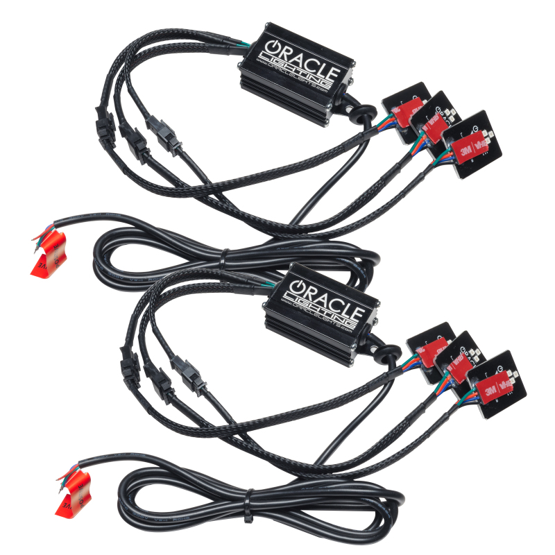 Oracle 20-21 Chevy Silverado HD 2500RGB Headlight Demon Eye Kit - w/o Controller thumbnail 2