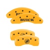 MGP 4 Caliper Covers Engraved Front Buick Engraved Rear Buick Shield Yellow finish black ch thumbnail 7