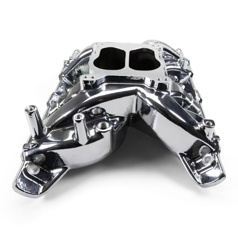 Edelbrock Performer RPM Intake Manifolds 7156-CP Manifold, RPM, Dual Plane, Aluminum, Chrome Plasma Coat, Square/Spread Bore, Pontiac, 326-455, Each thumbnail 8