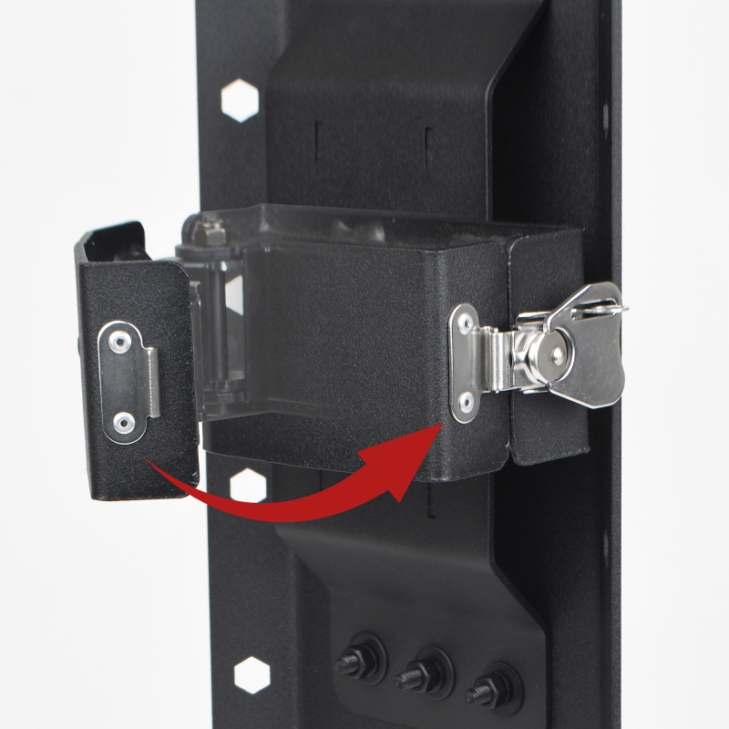 Go Rhino XRS/SRM 4-CORE Clamp Mount Kit for Hi-Lift Jack - Tex. Blk (No Drill) thumbnail 6