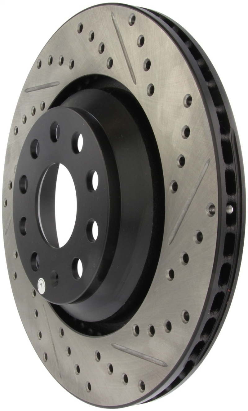 StopTech 09 VW Passat CC / 06-09 Passat Slotted & Drilled Left Rear Rotor thumbnail 5