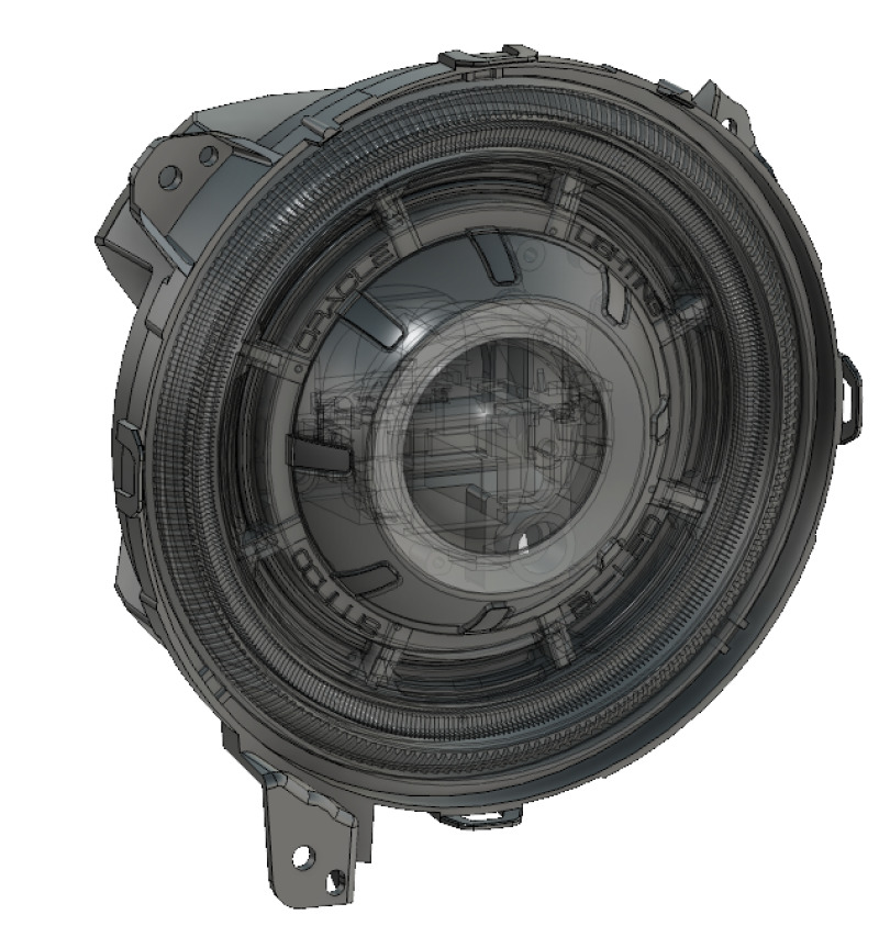Oracle Oculus Bi-LED Projector Headlights for Jeep JL/Gladiator JT - Matte Blk - 5500K thumbnail 9
