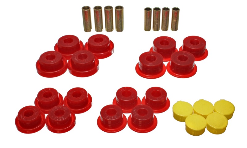 Energy Suspension Dodge Ram 99-01 1500/99-02 Ram 2500/3500 4WD Red Front End Control Arm Bushing Set thumbnail 3