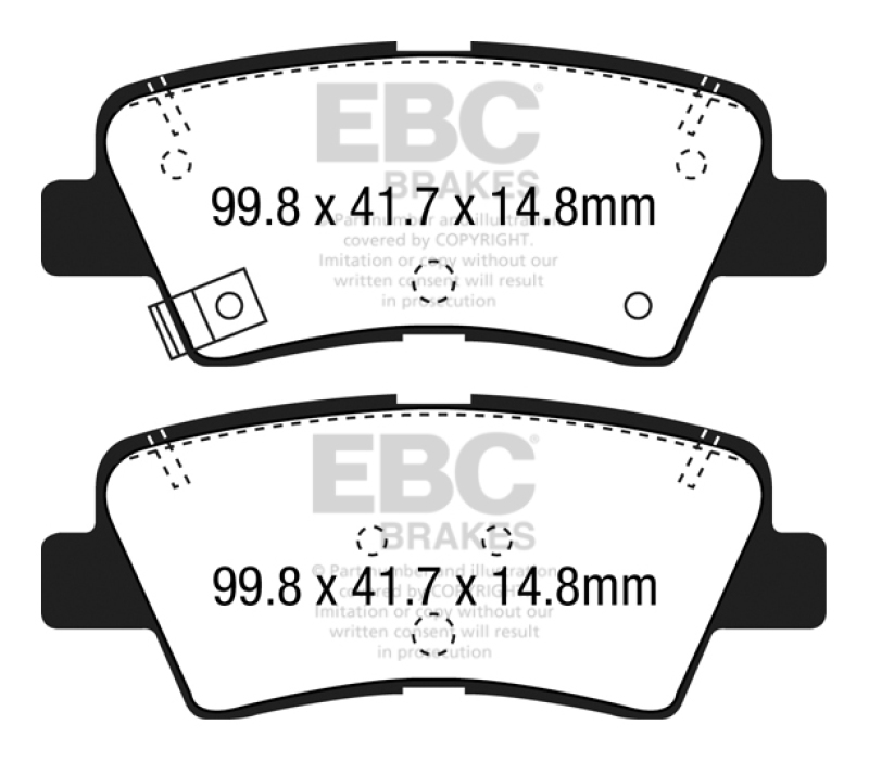 EBC S2 Brake Pad and Rotor Kit (1x ebcUSR7778, 1x ebcDP22188) thumbnail 7