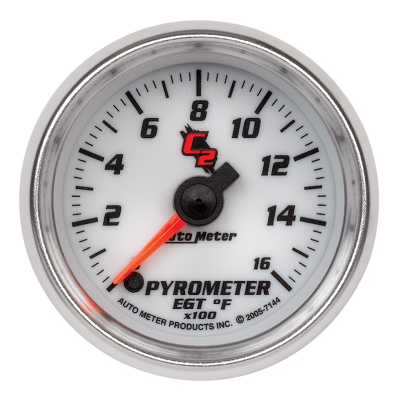 Autometer C2 52mm 1600 Deg F Electronic EGT Gauge thumbnail 4
