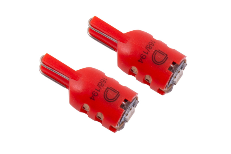 Diode Dynamics 194 LED Bulb HP5 LED - Red Short (Pair) thumbnail 2