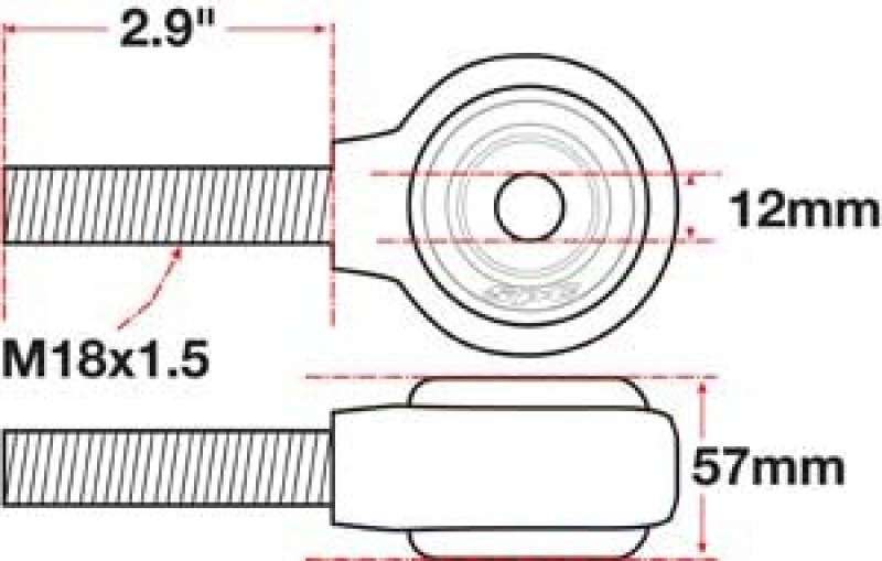 SPC Performance xAxis Rod End Ball Joint