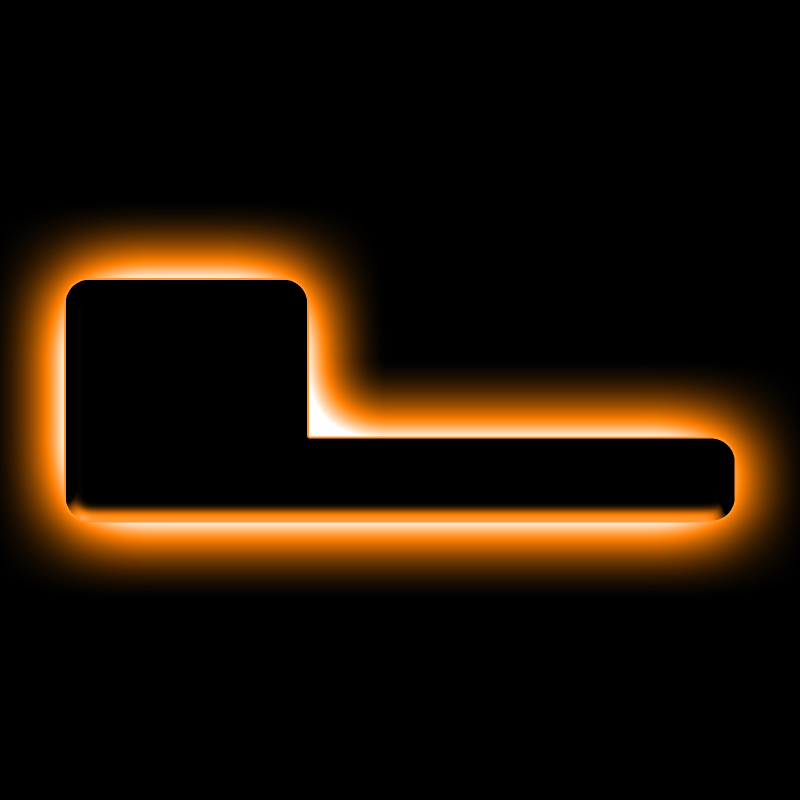 ORACLE Lighting Universal Illuminated LED Letter Badges - Matte Blk Surface Finish - L thumbnail 2