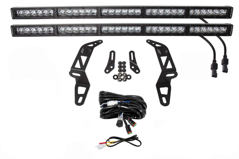 Diode Dynamics 18-21 Jeep JL Wrangler/Gladiator SS30 Bumper Bracket Kit - White Driving Dual thumbnail 2