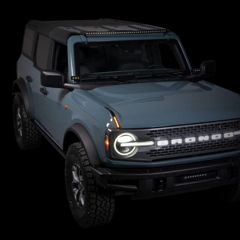 Putco 22-24 Ford Bronco Luminix DRL LED Light Hood Limb Riser (Factory Hood Side Hinge Replacements) thumbnail 8