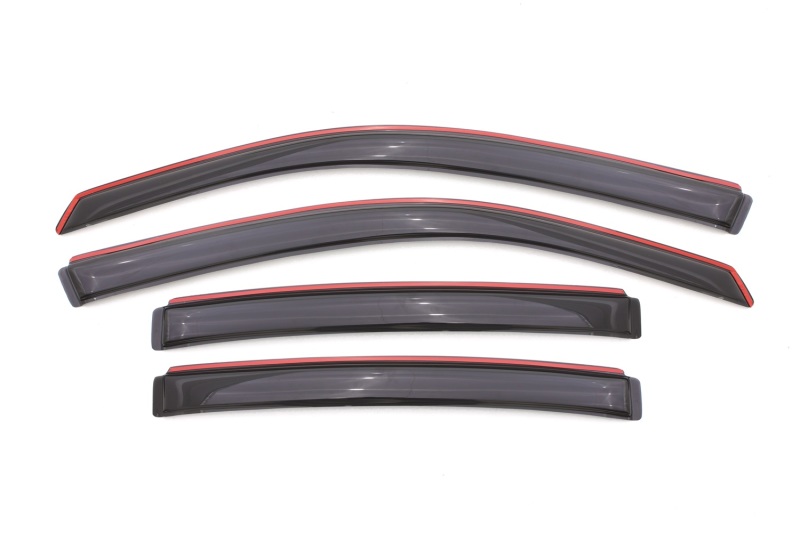 AVS 08-14 Dodge Avenger Ventvisor In-Channel Front & Rear Window Deflectors 4pc - Smoke thumbnail 7