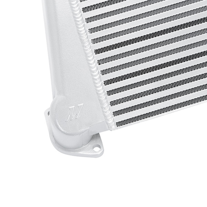 Mishimoto MMTMIC-WRX-08SLBK Top-Mount Intercooler, Silver Cooler Black Hoses, fits Subaru WRX 2008-2014