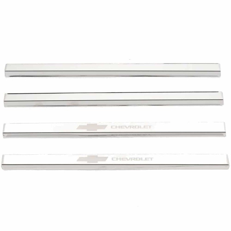 Putco 14-18 Chevy Silv LD - Regular Cab w/ CHEVROLET Etching (4pcs) SS Door Sills thumbnail 2
