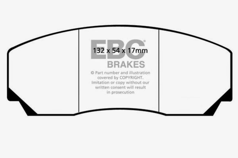 EBC 90-00 Aston Martin Vantage 5.3 (Twin Supercharged)(AP) Yellowstuff Front Brake Pads thumbnail 4