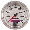 Autometer Pro-Cycle Gauge Speedometer 3 3/8in 160Mph Elec. Programmable White thumbnail 7