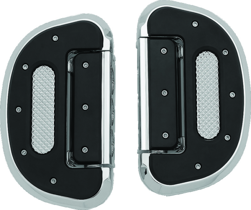 Kuryakyn Heavy Industry Folding Boards 7045 Floorboards, Industry, Folding, Aluminum, Chrome, Driver/Passenger/Highway Bar Location, Pair thumbnail 4