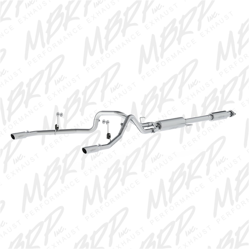 MBRP 2015 Ford F-150 5.0L 3in Cat Back Dual Split Rear Exit AL Exhaust System thumbnail 2