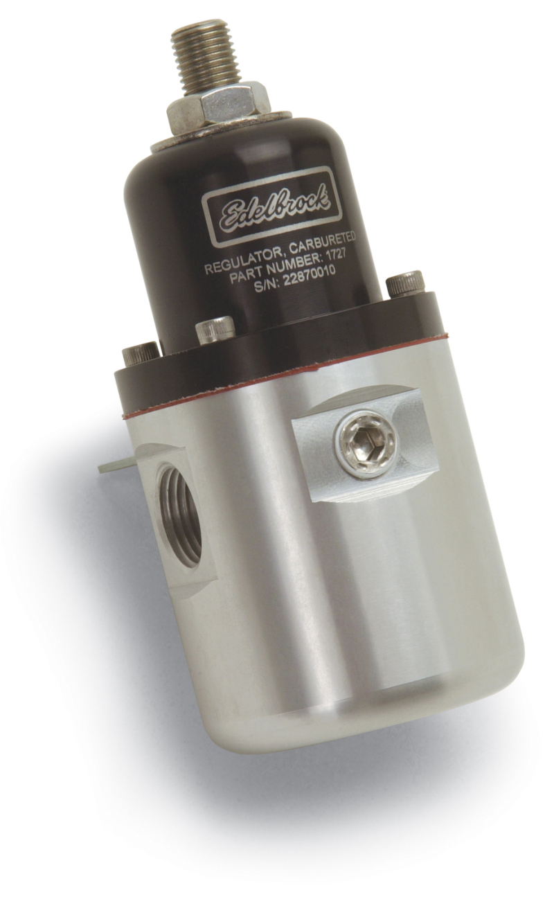Edelbrock Fuel Pressure Regulator Carbureted 160 GPH 5-10 PSI 3/8In In/Out Retunless Red/Clear thumbnail 9