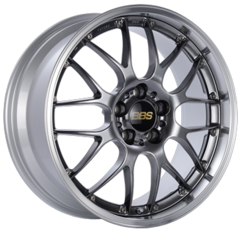 BBS RS-GT 18x9 5x120 ET45 / 72.5 CB Diamond Black Center Diamond Cut Lip Wheel
