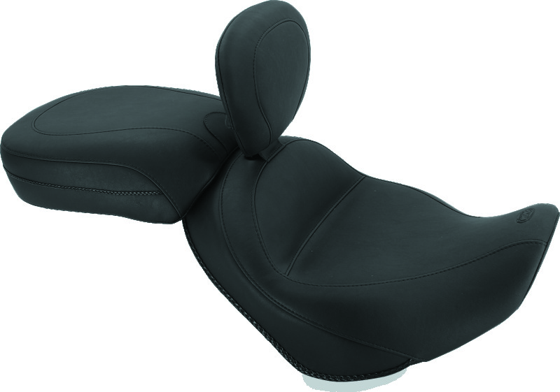 Mustang 02-08 Triumph America,03-08 Speedmaster, Std Touring 2PC Seat w/Driver Backrest - Black