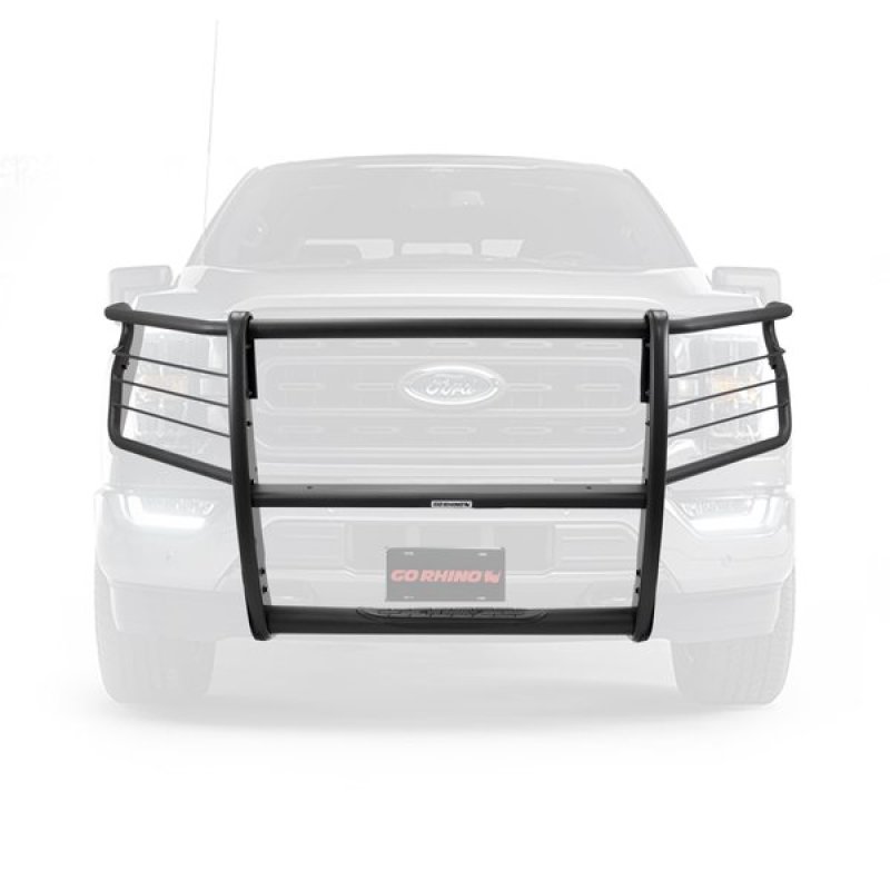 Go Rhino 21-24 Ford F-150 3100 Series StepGuard Center Grille + Brush Guards - Tex. Blk thumbnail 3