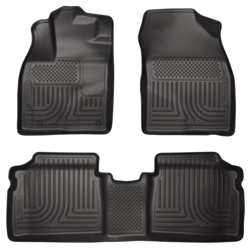 Husky Liners 25-26 Audi Q5 Weatherbeater Front & 2nd Seat Floor Liners - Black Ribbed