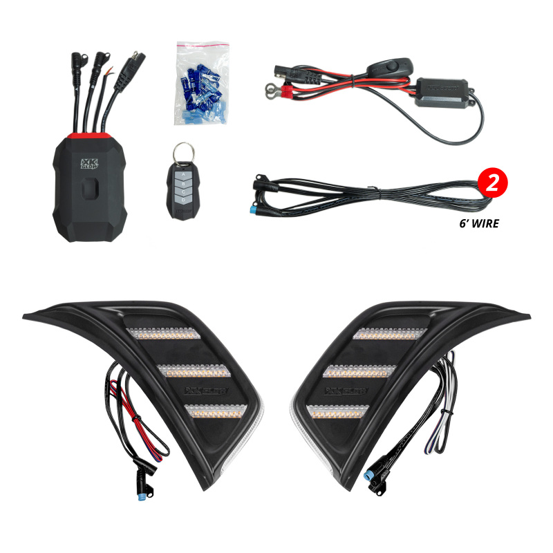 XK Glow XKmax Jeep Air Vent Light RGB+ Amber Turn & Running App Cntl