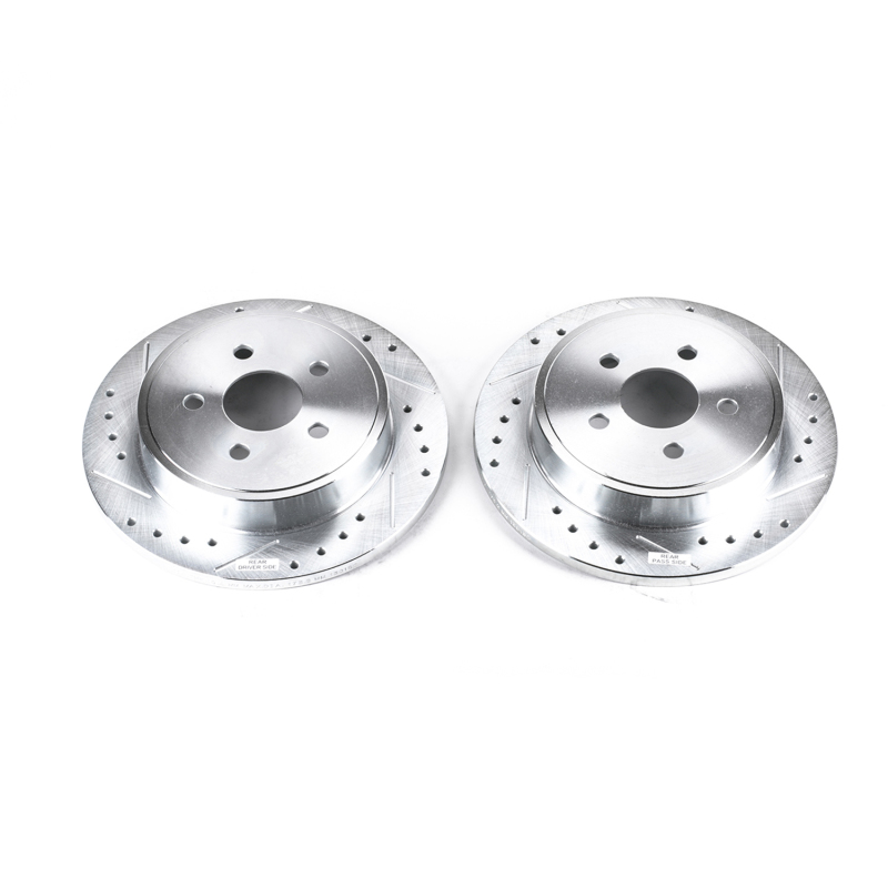 Power Stop 03-07 Chrysler PT Cruiser Rear Evolution Drilled & Slotted Rotors - Pair thumbnail 2