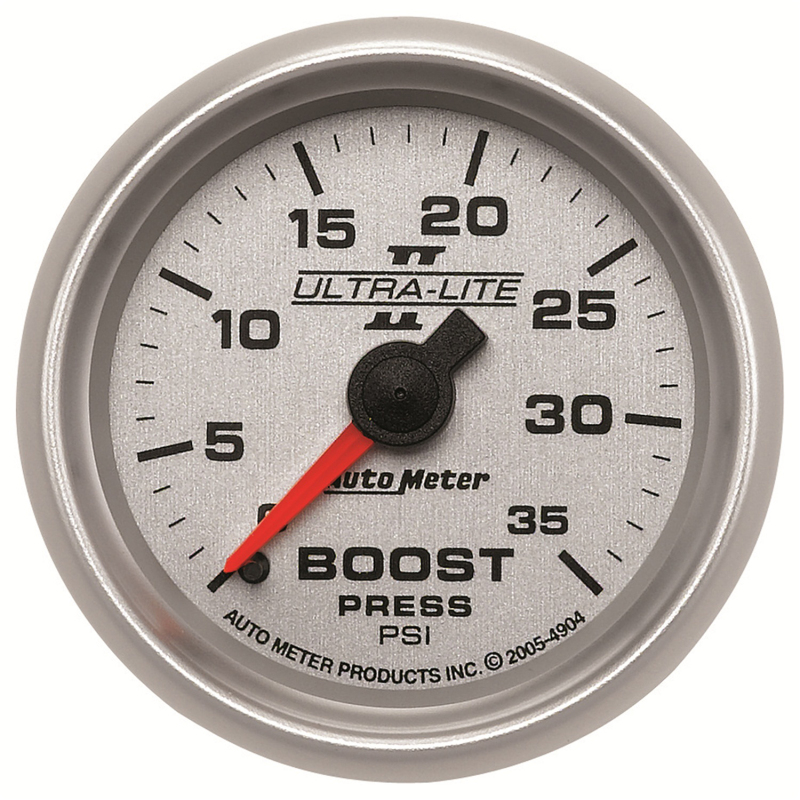Autometer UL II Boost Gauge 2-1/16in Mechanical Pressure Ultra-Lite Gauge 35PSI thumbnail 6