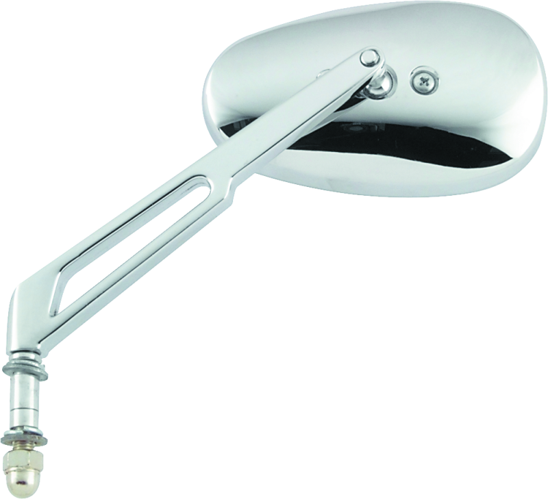 BikeMaster Harley Highrise Mirror 6-1/16in Stem - Each - Chrome thumbnail 3