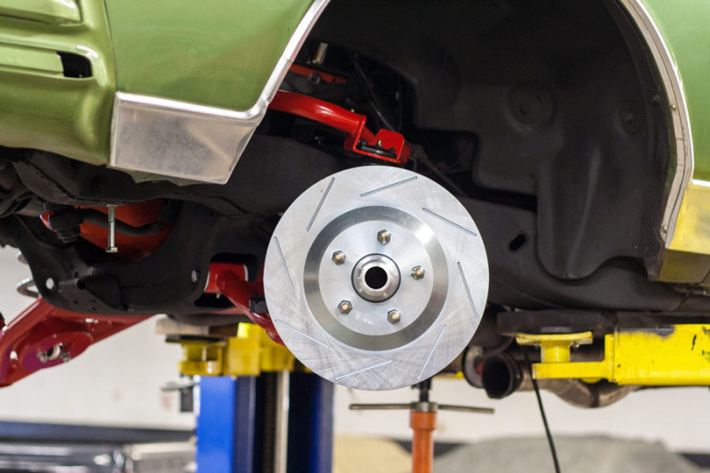 UMI Performance 78-88 GM G-Body C5/C6 Front Brake Conversion Hubs Bearings Bracket Kit thumbnail 4