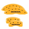 MGP 4 Caliper Covers Engraved Front & Rear Honda Yellow Finish Black Char 2009 Honda Ridgeline thumbnail 8
