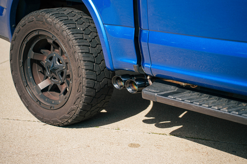 Corsa 15-20 Ford F-150 5.0L (145in WB) 3.0in Lightning Exit Catback w/ 3.5in Twin Polished Pro Tips thumbnail 2