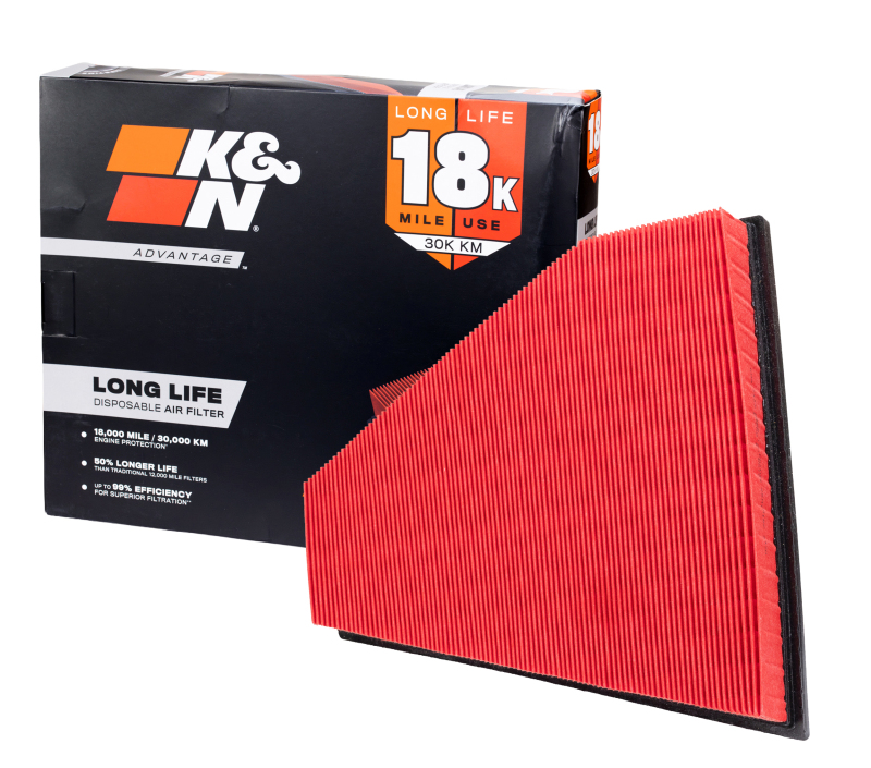 K&N Advantage Air Filter 18K Miles BMW 325 3.0L-L6 E90 & 330 E90 3.0L-L6 2006 thumbnail 3