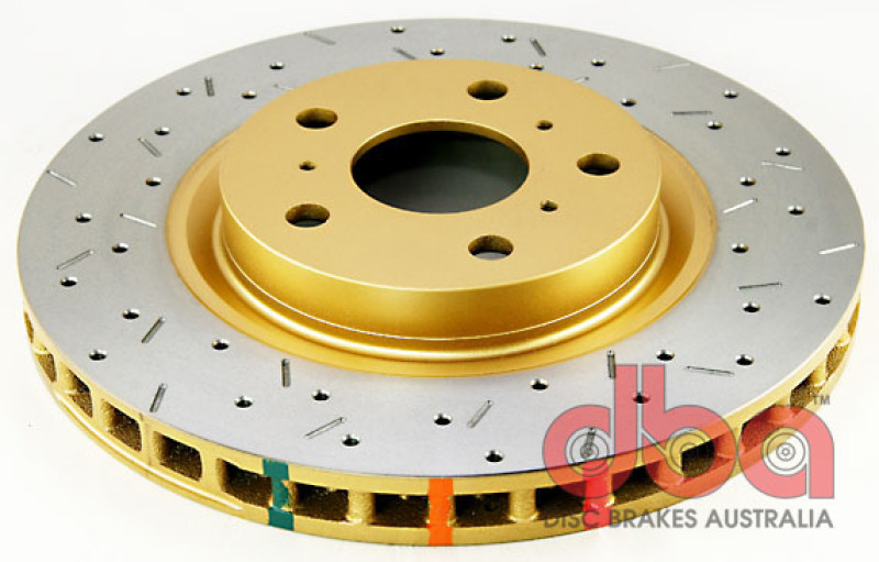 DBA HD Series 4000XS Brake Rotors DBA42028XS Disc Rotor, Cross-Drilled, Slotted, 4000 XS Series, Uni-Directional, Pontiac, Front, Each thumbnail 8