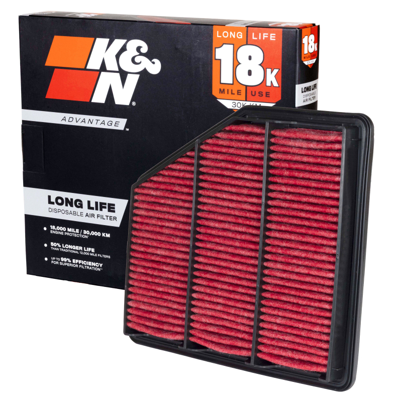 K&N Advantage Air Filter 18K Miles Nissan Altima L4-2.5L F/I 2019-2025 thumbnail 3