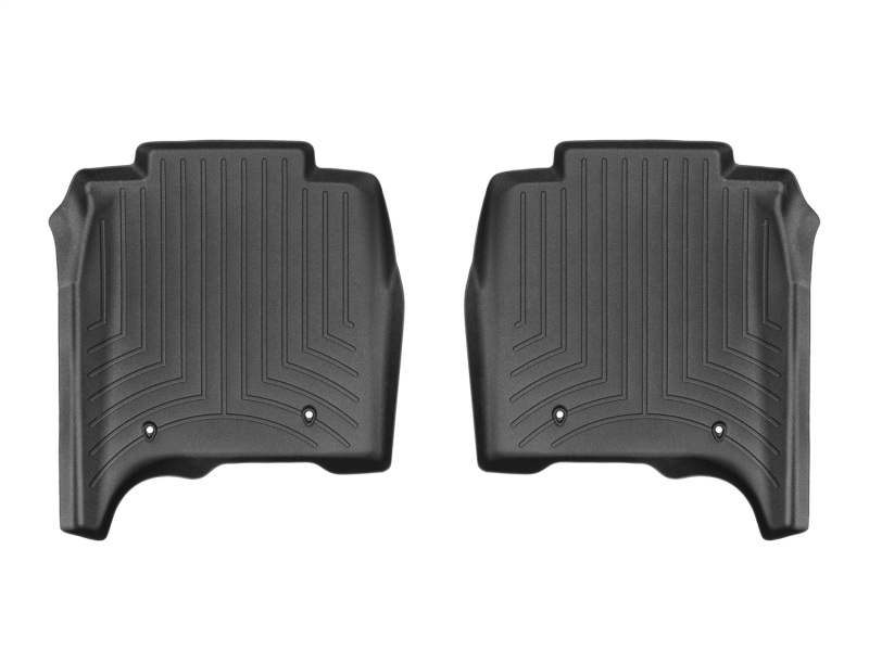 WeatherTech 14-16 Land Rover-Range Rover Rear FloorLiner - Black Long Wheelbase w/ 2nd Row Console