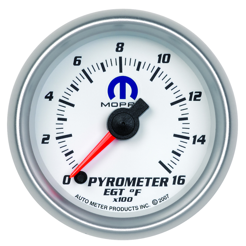 Autometer Mopar 52.4mm SSE 1600 Degree F Pyrometer (EGT) Gauge thumbnail 9