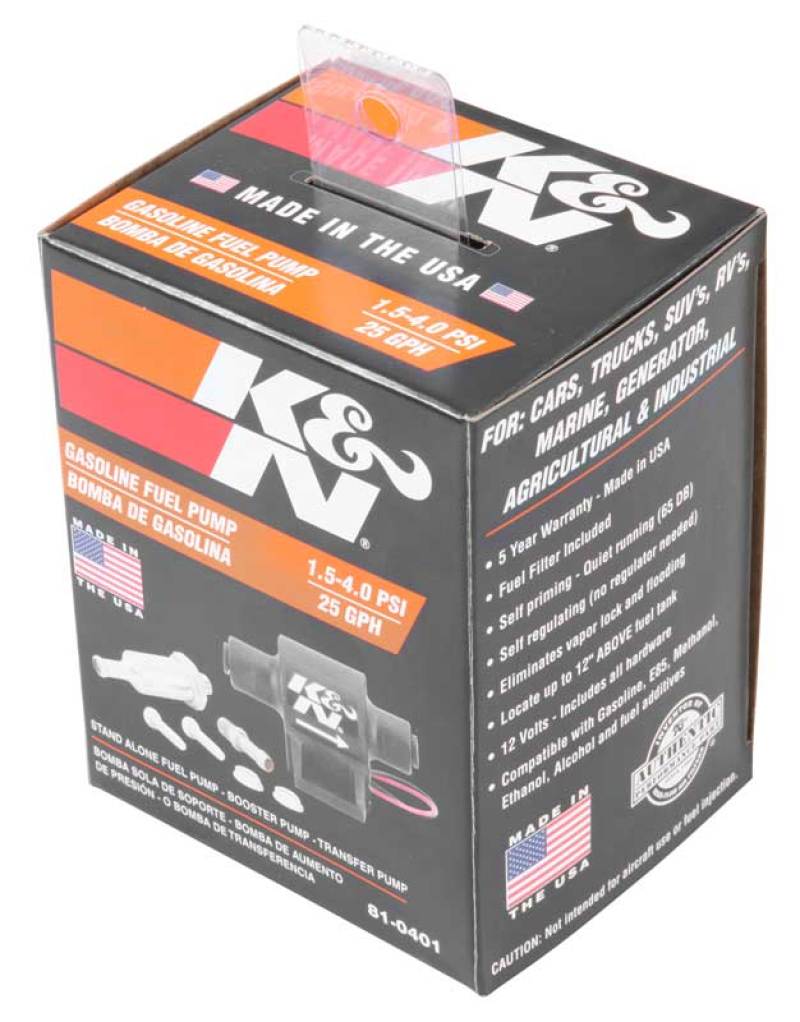 K&N Performance Electric Fuel Pump 1.5-4 PSI thumbnail 8